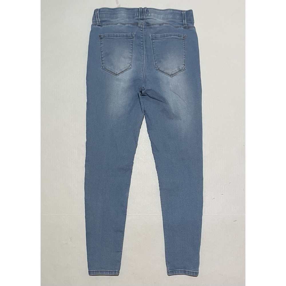 Curve Appeal Jeans Womens 8 X 27 Blue Skinny Mid Rise Stretch Medium Wash Denim - Picture 7 of 7